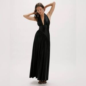 Delfi Collective Rae Halter Dress Black